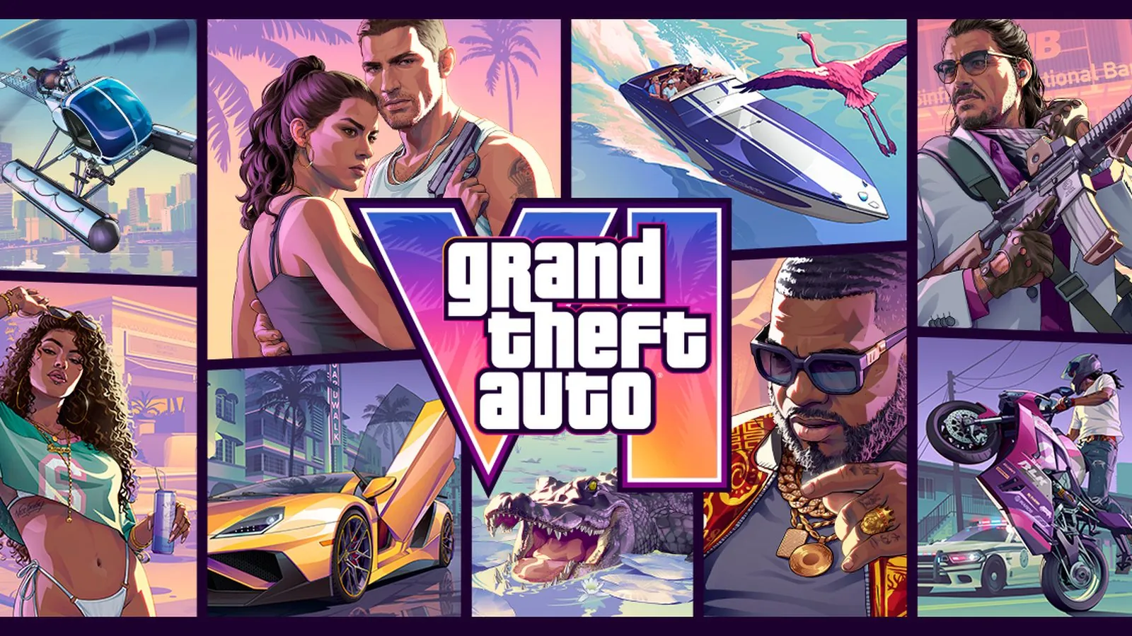 Grand Theft Auto VI artwork for the official extended look