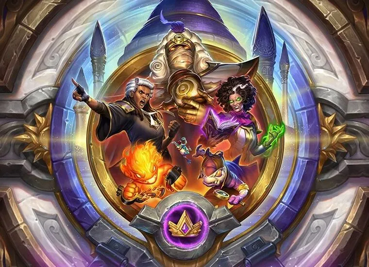 Hearthstone Battlegrounds Season 14: Dark Gifts of Dalaran key art