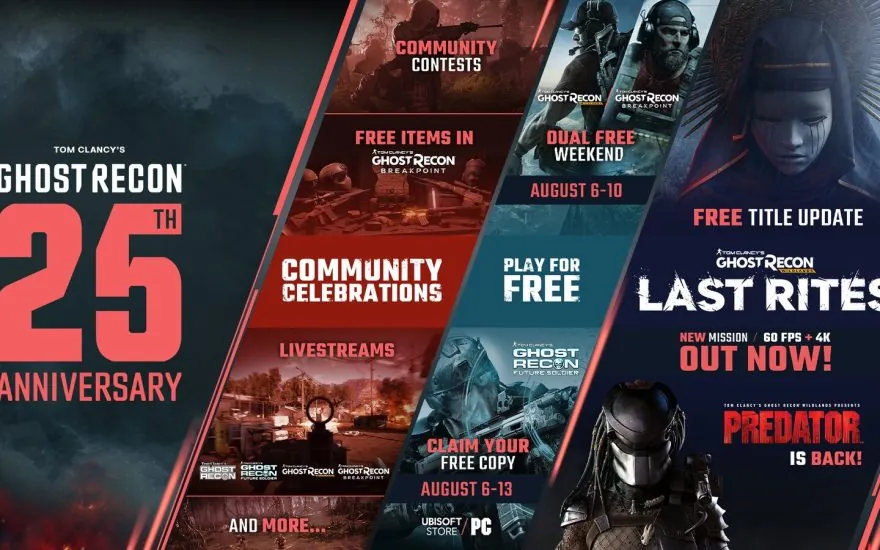 Ghost Recon 25th anniversary key art for the Wildlands Last Rites update