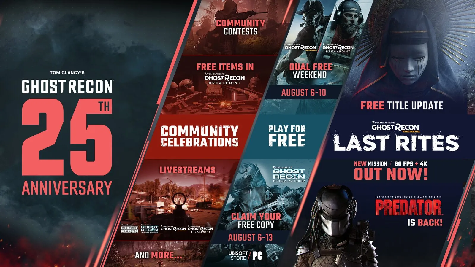 Ghost Recon 25th anniversary key art for the Wildlands Last Rites update