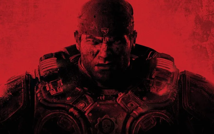 Battle-hardened Marcus Fenix in Gears of War: E-Day key art