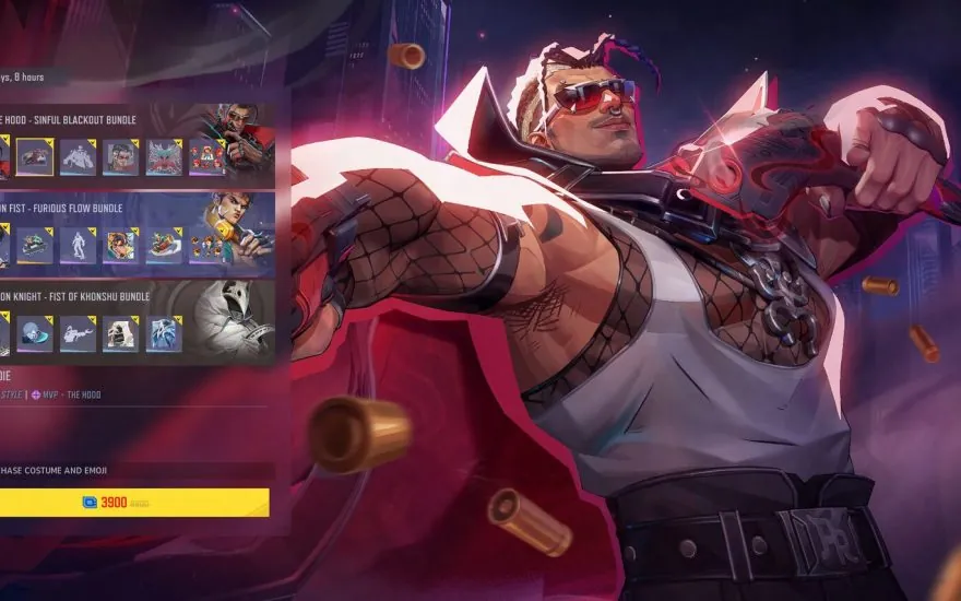 Marvel Rivals Season 9.5 Pick Your Own bundle artwork featuring The Hood and new costumes