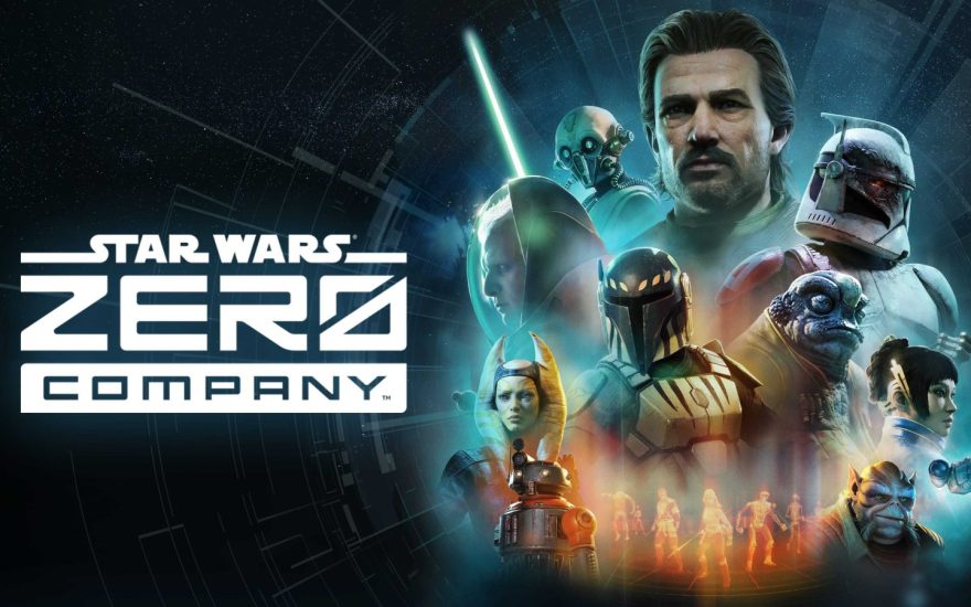 Star Wars Zero Company key art showing the squad of operatives during the Clone Wars