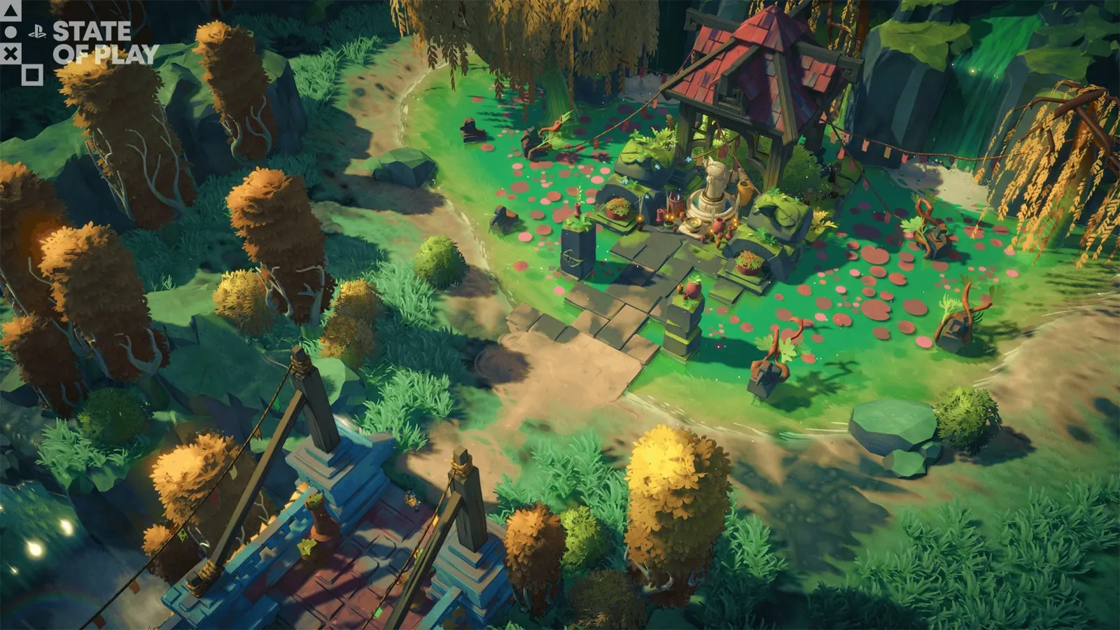 Uncanyon artwork showing Sonia exploring a surreal landscape split between alternate realities